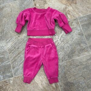 Janie and Jack Velour Set